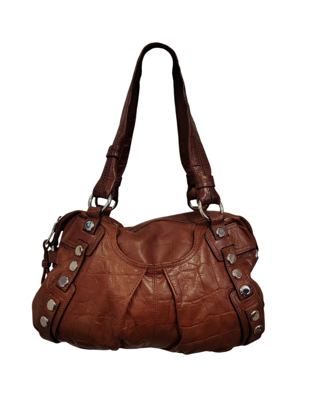 Gorgeous B. Makowsky 100%Leather Handbag Animal Print Lining